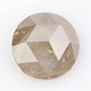 0.79 ct grey white round cut natural diamond with soft dual tone appearance, loose stone ideal for custom fine jewelry and elegant ring designs