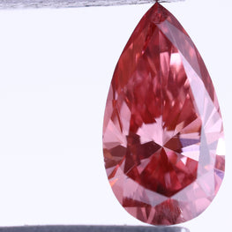 0.89 CT Lab-Grown Diamond Fancy Pink Pear Cut