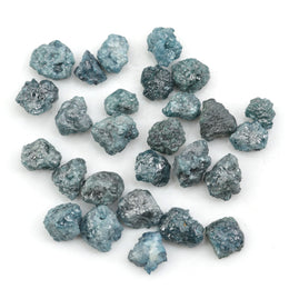 natural blue rough diamond with a raw uncut surface for jewelry design