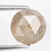 0.79 ct grey white round cut natural diamond with soft dual tone appearance, loose stone ideal for custom fine jewelry and elegant ring designs
