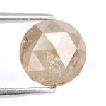 0.79 ct grey white round cut natural diamond with soft dual tone appearance, loose stone ideal for custom fine jewelry and elegant ring designs