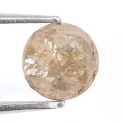 0.79 ct grey white round cut natural diamond with soft dual tone appearance, loose stone ideal for custom fine jewelry and elegant ring designs