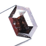 6.53 Ct natural brown emerald cut diamond loose earth mined gemstone for ring or pendant