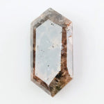 3.49 Ct hexagon cut brown black diamond with geometric shape and deep tones for sleek modern luxury jewelry