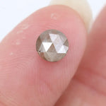 0.79 ct grey white round cut natural diamond with soft dual tone appearance, loose stone ideal for custom fine jewelry and elegant ring designs