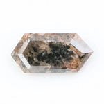 3.49 Ct hexagon cut brown black diamond with geometric shape and deep tones for sleek modern luxury jewelry
