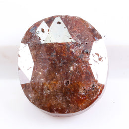 1.14 Ct oval cut reddish brown natural diamond loose stone with warm tone and bright sparkle
