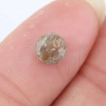 0.79 ct grey white round cut natural diamond with soft dual tone appearance, loose stone ideal for custom fine jewelry and elegant ring designs