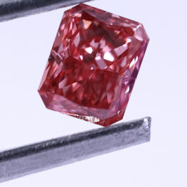 0.20 Ct Fancy Pink Emerald Cut Lab-Grown Diamond