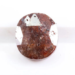 1.14 Ct oval cut reddish brown natural diamond loose stone with warm tone and bright sparkle