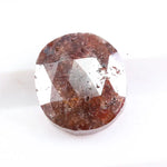 1.14 Ct oval cut reddish brown natural diamond loose stone with warm tone and bright sparkle