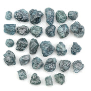 natural blue color rough diamond lot in loose uncut form