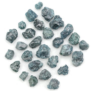 natural blue color rough diamond lot in loose uncut form