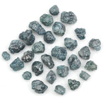 natural blue color rough diamond lot in loose uncut form