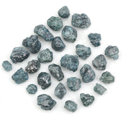 natural blue color rough diamond lot in loose uncut form