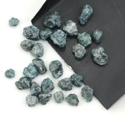 natural blue color rough diamond lot in loose uncut form