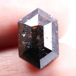 6.53 Ct natural brown emerald cut diamond loose earth mined gemstone for ring or pendant