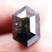 6.53 Ct natural brown emerald cut diamond loose earth mined gemstone for ring or pendant