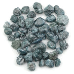 blue natural rough diamond with an irregular raw surface for jewelry making