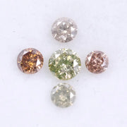 0.48 Ct Natural Fancy Diamond Lot Loose Multicolor Raw Diamonds Genuine earrings Custom Jewelry