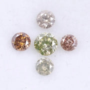 0.48 Ct Natural Fancy Colored Mix Diamond Round Brillant Cut Diamond Use For Custom Jewerly