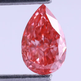 0.56 CT Pear Cut Lab-Grown Diamond Fancy Pink