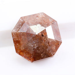 1.35 Ct asscher cut brown diamond loose stone with vintage step facets and rich warm sparkle