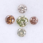 0.48 Ct Natural Fancy Diamond Lot Loose Multicolor Raw Diamonds Genuine earrings Custom Jewelry