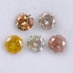 5 Piece Natural Diamond Lot – 1.31 Ct Loose Round Cut Conflict-Free Earth Mined Diamonds for Handmade Fine Jewelry & Custom Designs