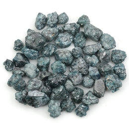 natural blue rough diamond with a raw uncut surface for jewelry designers