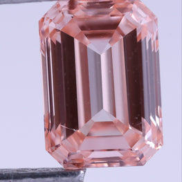 1 CT Emerald Cut Pink Lab-Grown Diamond