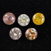 4.13 Ct Round Cut Diamond Lot Mix Colored Diamond Natural Loose Diamond Use For Jewerly