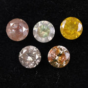 4.13 Ct Round Cut Diamond Lot Mix Colored Diamond Natural Loose Diamond Use For Jewerly