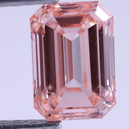 1 CT Emerald Cut Pink Lab-Grown Diamond