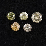 0.40 Ct Rustic Round Cut Loose Diamonds Lot, Earth Mined Salt and Pepper Diamond Lot,Fancy Color Diamond Lot , Handmade Jewelry Supplies