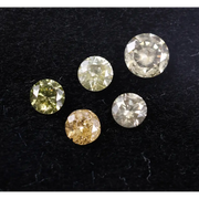 0.40 Ct Rustic Round Cut Loose Diamonds Lot, Earth Mined Salt and Pepper Diamond Lot,Fancy Color Diamond Lot , Handmade Jewelry Supplies