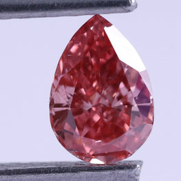 0.43 CT Pear Cut Fancy Pink Lab-Grown Diamond