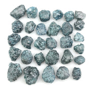 blue natural rough diamond lot with uncut raw diamonds