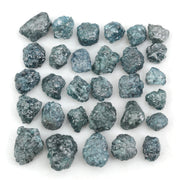 blue natural rough diamond lot with uncut raw diamonds
