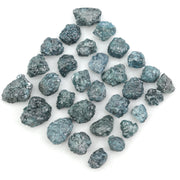 blue natural rough diamond lot with uncut raw diamonds
