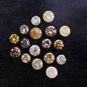 1.49 Ct Natural Loose Fancy Mix Colored Diamond Rose Round Cut Diamond Use For Custom Jewerly 