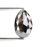 2.23 Ct pear shape Black Grey natural diamond with warm tones and elegant sparkle for dramatic fine jewelry