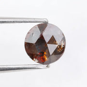 Natural 0.75Ct Fancy Round Diamond Brownish-Colored Diamond Loose Stone For Custom Fine Jewelry 