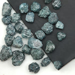 blue natural rough diamond lot with uncut raw diamonds