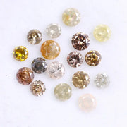 1.49 Ct Natural Loose Fancy Mix Colored Diamond Rose Round Cut Diamond Use For Custom Jewerly 