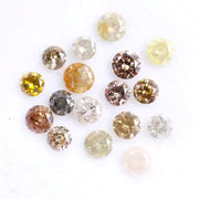 1.49 Ct Natural Loose Fancy Mix Colored Diamond Rose Round Cut Diamond Use For Custom Jewerly 