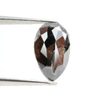 2.23 Ct pear shape Black Grey natural diamond with warm tones and elegant sparkle for dramatic fine jewelry