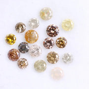 1.49 Ct Natural Loose Fancy Mix Colored Diamond Rose Round Cut Diamond Use For Custom Jewerly 