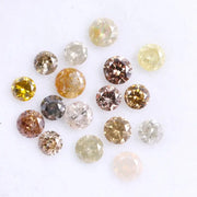 1.49 Ct Natural Loose Fancy Mix Colored Diamond Rose Round Cut Diamond Use For Custom Jewerly 