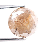 3.56 Ct Round Cut Brown Natural Diamond Loose Stone for Engagement Ring Jewelry